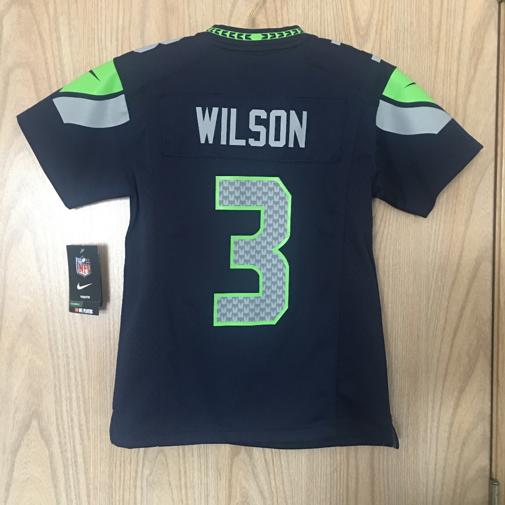 NEW NFL Seahawks Wilson #3 Nike OnField Youth S